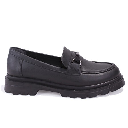 Dagoster DZA07-90834 Siyah Günlük Loafer  Kadın Ayakkabı