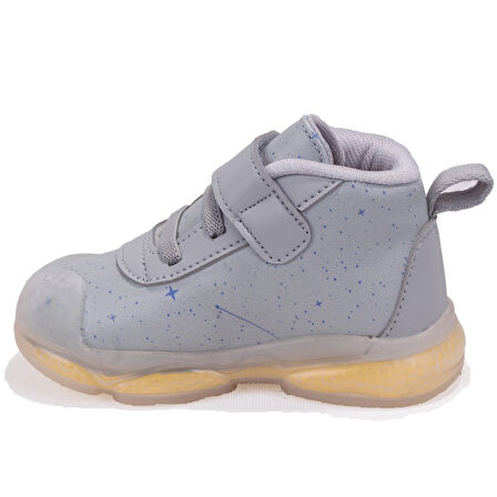 Vicco Geminis 946E25K447 Gri Ortopedik Işıklı Erkek Bebe Spor Bot
