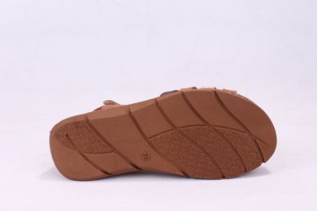 Dagoster DZA07-600016 Taba Günlük Ortopedik Deri Kadın sandalet