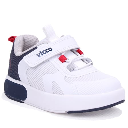 Vicco Babil 346B26Y130 Beyaz Lacivert Ortopedik Günlük Işıklı Erkek Çocuk Spor Ayakkabı