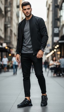 Dagoster DMA75-26110 Siyah Ortopedik Günlük Erkek Spor Ayakkabı