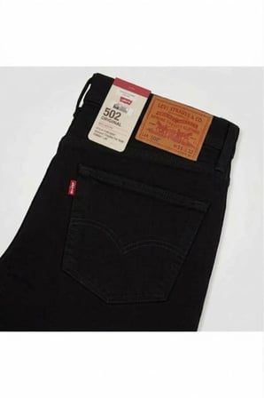 502 Taper likralı esnek kumaş erkek kot pantolon-0039--black k.Siyah / 33/32
