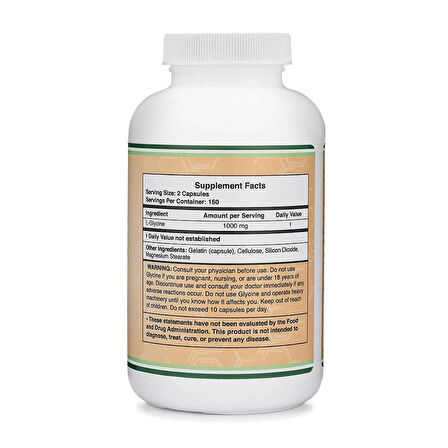 Glycine 1,000 mg 300 Kapsül Relax