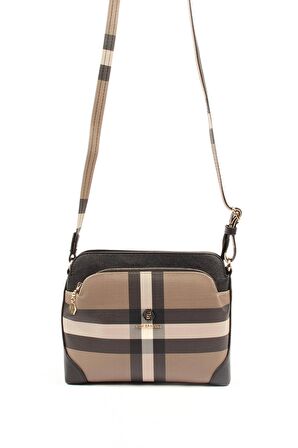 Silver Polo  Kadın Çapraz Çanta 364-34602 SILVER POLO ÇAPRAZ Kadın ÇANTASI MK80 KAHVE-MAT SİYAH