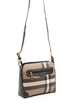 Silver Polo  Kadın Çapraz Çanta 364-34602 SILVER POLO ÇAPRAZ Kadın ÇANTASI MK80 KAHVE-MAT SİYAH