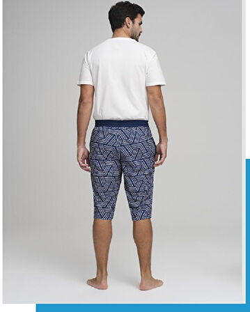 Haşema 2962 İndigo Altay Erkek Deniz Şortu