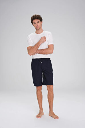 Haşema Lacivert Kısa Erkek Havuz ve Deniz Şortu 2427