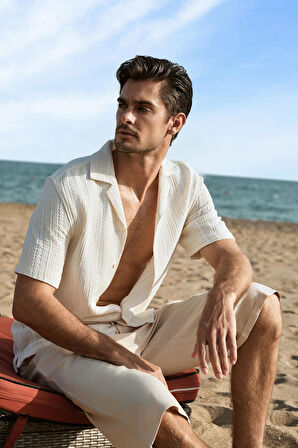 Haşema Keten Kumaş Erkek Kapri 4022