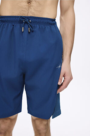 Haşema Spor Kesim Mavi Erkek Kısa Havuz ve Deniz Şortu 5038