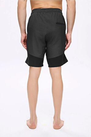 Haşema Spor Kesim Siyah Erkek Kısa Havuz ve Deniz Şortu 5031