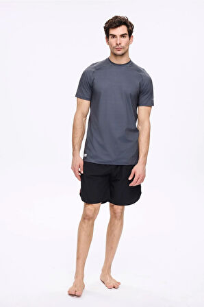 Haşema Active Erkek Gri Spor Tişört 5030