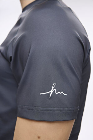 Haşema Active Erkek Gri Spor Tişört 5030