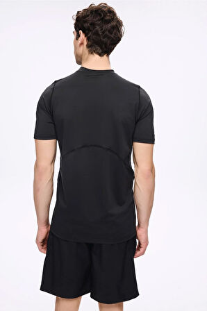 Haşema Active Erkek Siyah Spor Tişört 5030