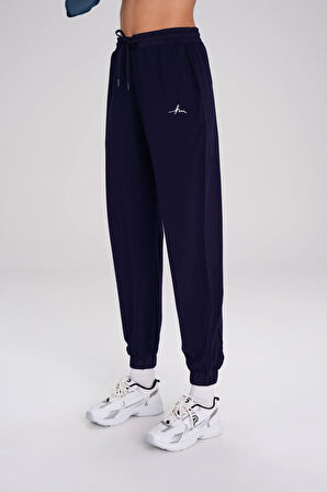 Haşema Active Lastikli Paça Lacivert Jogger Spor Pantolonu Eşofman Altı ACT-1