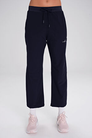 Haşema Active Çift Katmanlı Taytlı Boru Paça Lacivert Spor Pantolonu Eşofman Altı ACT-3