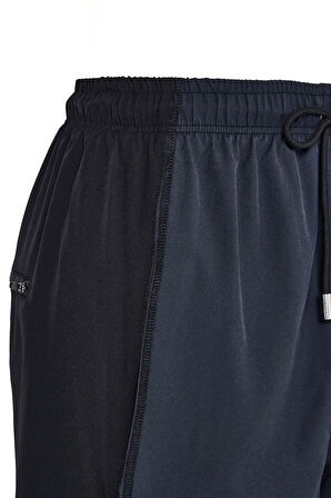 Haşema Siyah Gri Uzun Erkek Havuz ve Deniz Şortu 5075