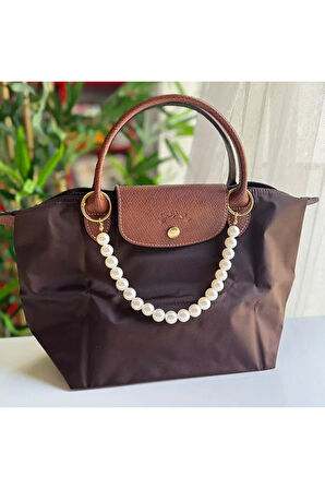 El Yapımı - İnci Zarefetiyle Aksesuarlı Çanta Askısı