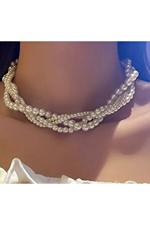 El Yapımı -İnci Parıltısıyla Şık Kolye Özel Tasarım