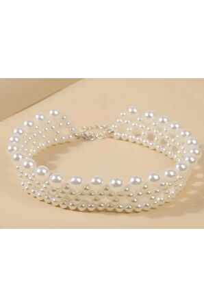 El Yapımı -İnci Parıltısıyla Şık Kolye Özel Tasarım