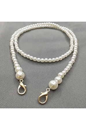 El Yapımı - İnci Zarefetiyle Aksesuarlı Çanta Askısı