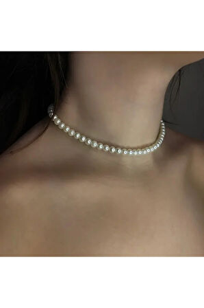 El Yapımı -İnci Parıltısıyla Şık Kolye Özel Tasarım