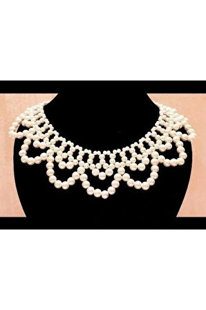 El Yapımı -İnci Parıltısıyla Şık Kolye Özel Tasarım