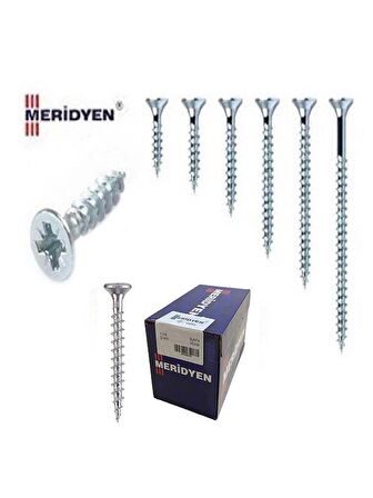 Sunta Vidası 4,0x50 Mm MERİDYEN MARKA  500 Adet kutulu 