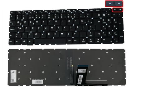 Lenovo ideaPad 310-15IKB Uyumlu Notebook Klavye - Tuş Takımı, Siyah - TR - ışıklı / KL0976LD