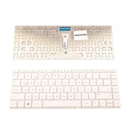 Hp x360, 14-BA, 14-BS Serisi Notebook Klavyesi (Beyaz TR)