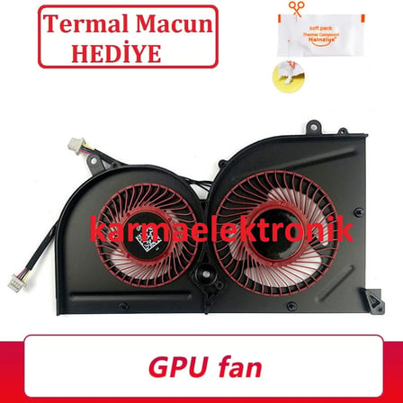 MSI GS63 Notebook VGA, GPU Ekran Kartı Fanı (Sağ)