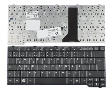 Fujitsu Pİ3525, SA3650, D9510 Serisi Notebook Klavye - (Siyah TR)