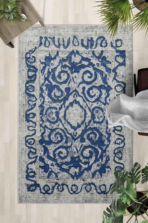 Kaymaz Taban Yıkanabilir Halı – Mutfak, Salon, Yatak Odası için Modern Dijital Baskı Halı (SLNHALI_1