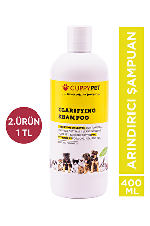 Cuppypet Evcil Hayvanlar İçin Arındırıcı Şampuan 400 ml