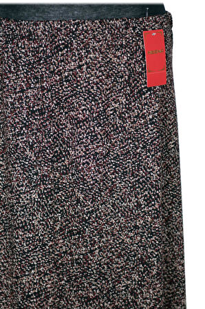 Hesna Kadın Ayşen Kışlık 8 Parça Astarsız Lastikli Bordo Etek D31