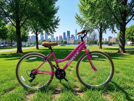 DORELLO 26 Jant 21 Vites SHIMANO Aktarıcılı Bisiklet Kahverengi Tekerlek ve Elcik - Renk: Pembe