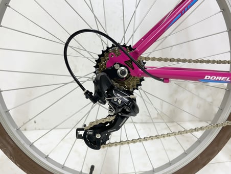DORELLO 26 Jant 21 Vites SHIMANO Aktarıcılı Bisiklet Kahverengi Tekerlek ve Elcik - Renk: Pembe