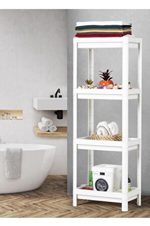 Shelf 3 Katlı  Raf Ünitesi -  Mutfak - Banyo  Depolama Rafı