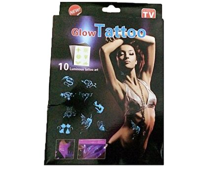 Glow Tattoos Geçici Fosforlu Dövme Seti