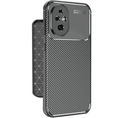 Honor 200 Kılıf Auto Focus Karbon Kapak - Siyah