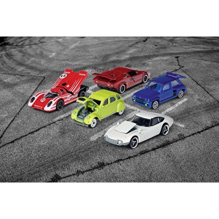 Majorette Vintage Araba 5 Parça Hediye Koleksiyon Seti 7.7 cm Die-Cast (Metal) GKO