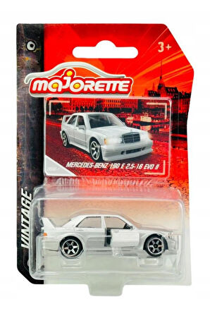 Majorette Vintage Metal Diecast Gri Mercedes Benz 190 E 2.5-16 Evo II