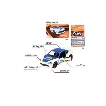 Majorette 1/64 Ölçek Racing Cars Uzun Kart Araçlar 2180-2 Toyota GT86