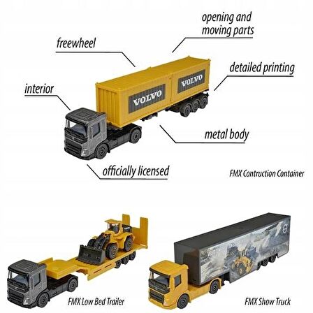 Majorette Volvo FMX Construction Container