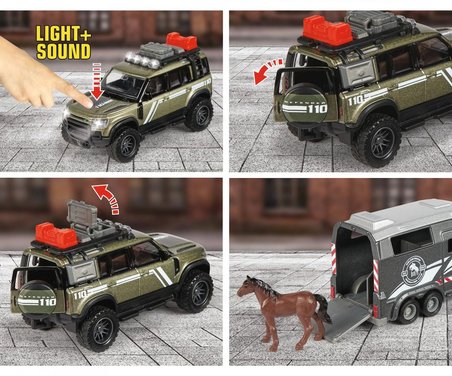Majorette Land Rover Horse Carrier - 213776000