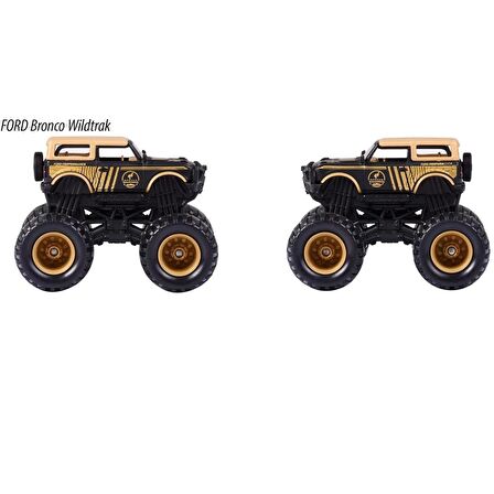 Majorette Monster Rockerz Gold Limited Edition 9 Oyuncak Araba Ford Bronco Wildtrak GKO