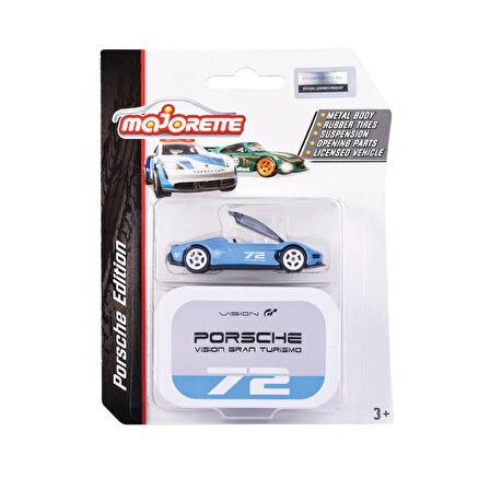 Majorette 1/64 Ölçek Porsche Edition Temalı Premium Araçlar 212053161-1 Porsche Vision Gran Turismo Mavi