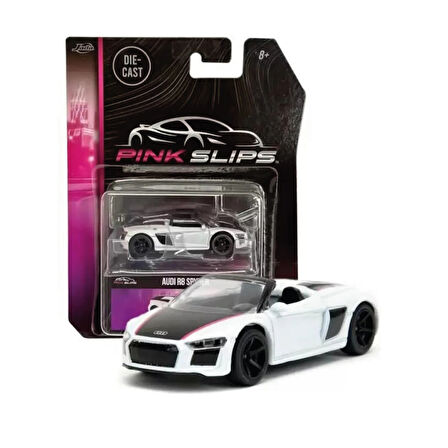 Jada 1/64 Ölçek Pink Slips Premium Araçlar - Audi R8 Spyder