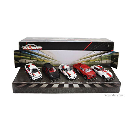 Majorette 1/64 Ölçek Toyota Racing Beşli Set 212053189 / Toyota Corolla Altis - Toyota GRMN Yaris - Toyota GR Supra SZ-R - Toyota Hilux Revo - Toyota 2000 GT