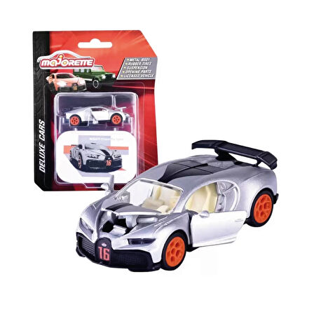 Majorette 1/64 Ölçek Deluxe Cars Temalı Premium Araçlar 212053190-2 Buggatti Chiron Pur Sport Gri