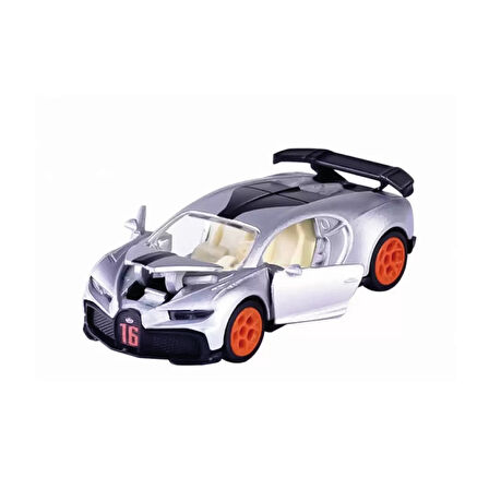 Majorette 1/64 Ölçek Deluxe Cars Temalı Premium Araçlar 212053190-2 Buggatti Chiron Pur Sport Gri